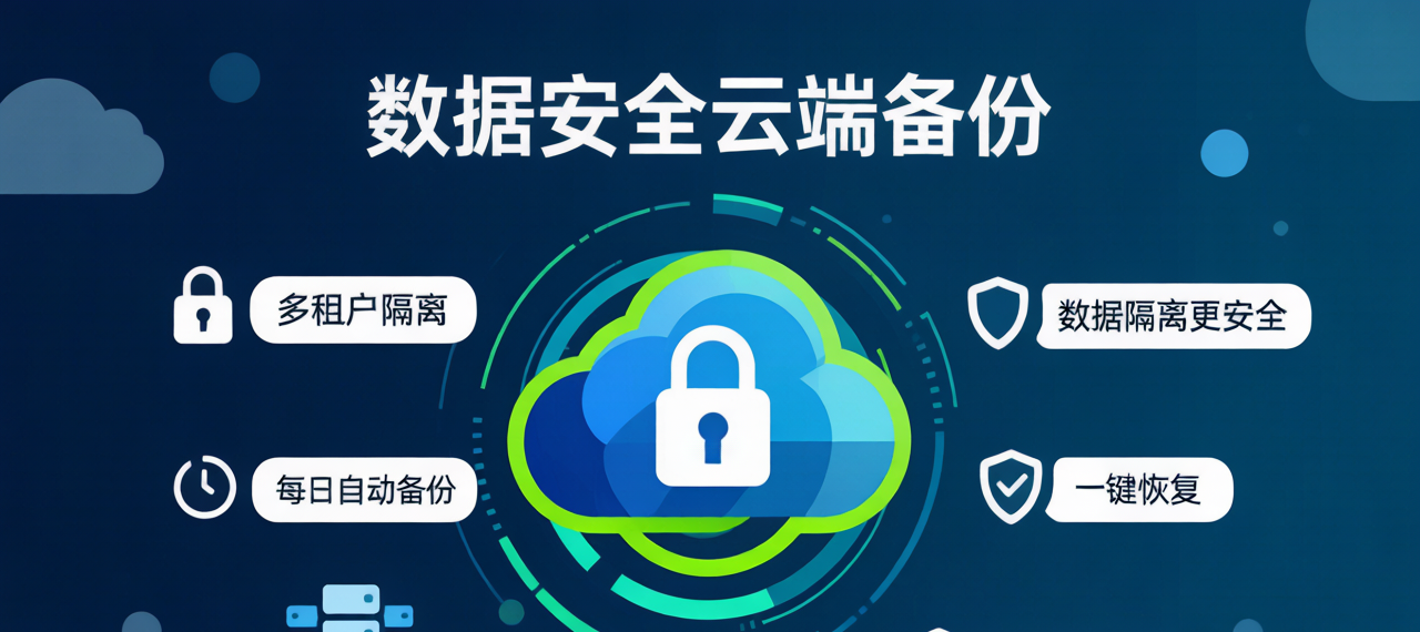 服务合同与数据云端备份、多租户隔离示意